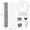 Garden Zone Garden Craft 48 in. H X 50 ft. L Galvanized Steel Poultry Netting 2 in. 184850 - alternate 3